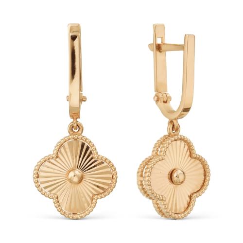 Золотые серьги KARATOV Т11062В222