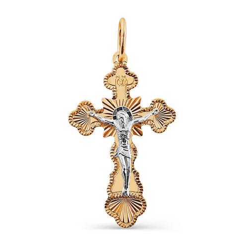 Золотая подвеска крест KARATOV Т13086383