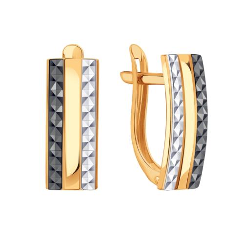 Золотые серьги KARATOV Т14062В374-01