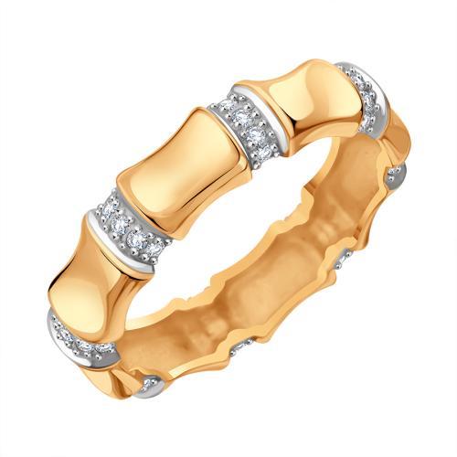 Золотое кольцо с фианитом KARATOV Т14201Б585