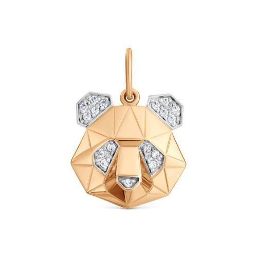 Золотая подвеска с фианитом KARATOV Т142035487