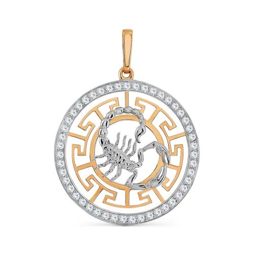 Золотая подвеска с фианитом KARATOV Т147034217