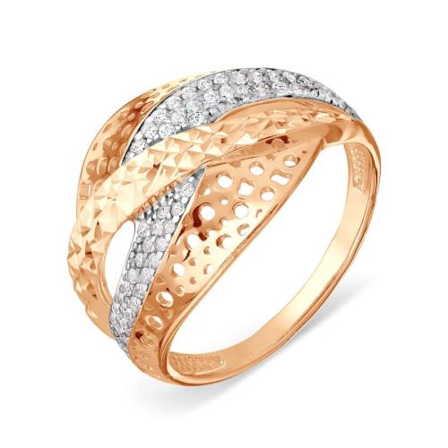 Золотое кольцо с фианитом KARATOV Т147617444