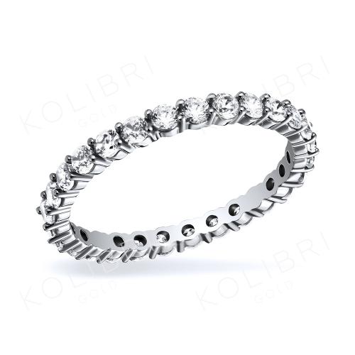 Золотое кольцо дорожка с фианитом KARATOV Т30201Б429 Золотое кольцо дорожка с фианитом KARATOV Т30201Б429