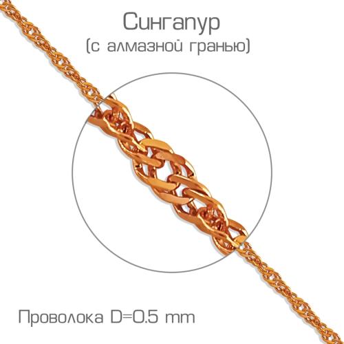 Золотая цепь KARATOV ЦПН20412050