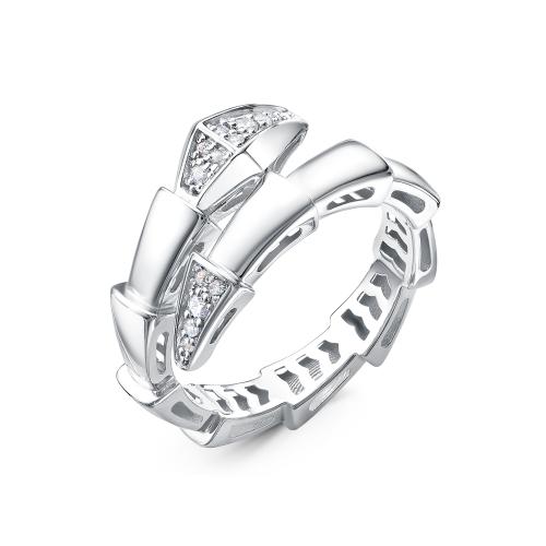 Кольцо из белого золота с фианитом BERGER б110287