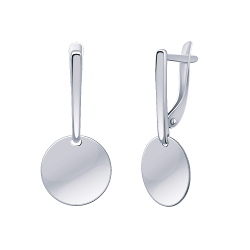 Серьги из белого золота АТОЛЛ б20937