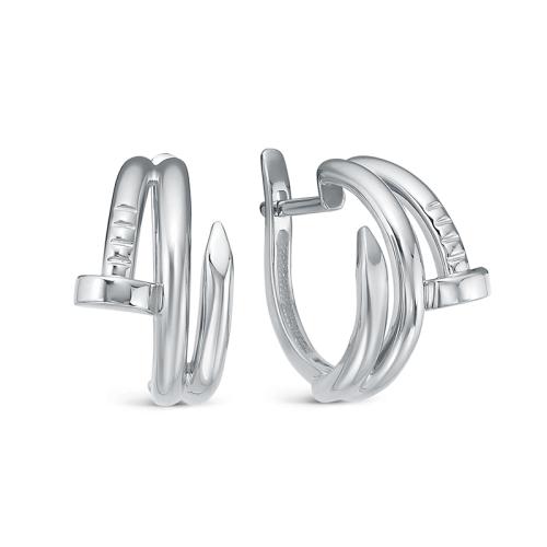 Серьги из белого золота DEL'TA б2204738