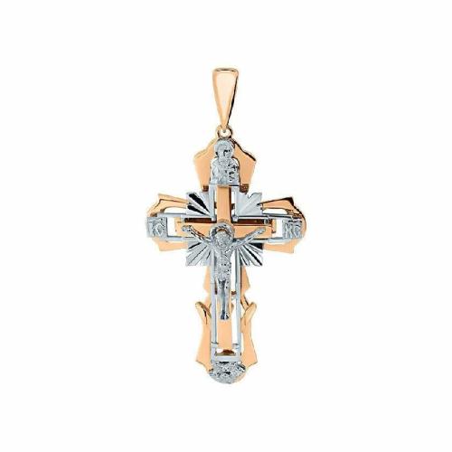 Золотая подвеска крест ОСТРОВ СОКРОВИЩ вп-1497