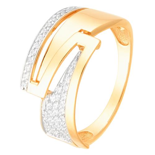 Золотое кольцо с фианитом АЛЕКСАНДРА кл2241