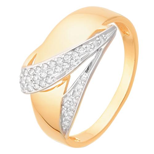 Золотое кольцо с фианитом АЛЕКСАНДРА кл2419-01