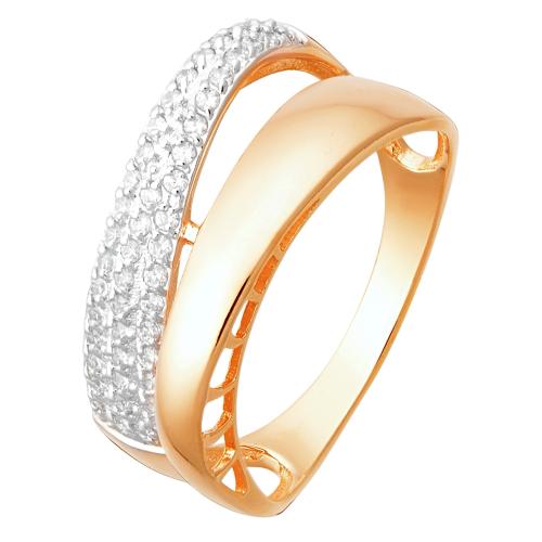 Золотое кольцо с фианитом АЛЕКСАНДРА кл2565