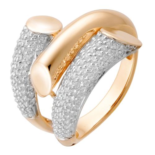 Золотое кольцо с фианитом АЛЕКСАНДРА кл2779-01