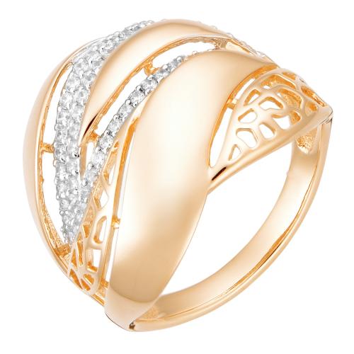 Золотое кольцо с фианитом АЛЕКСАНДРА кл2928-01