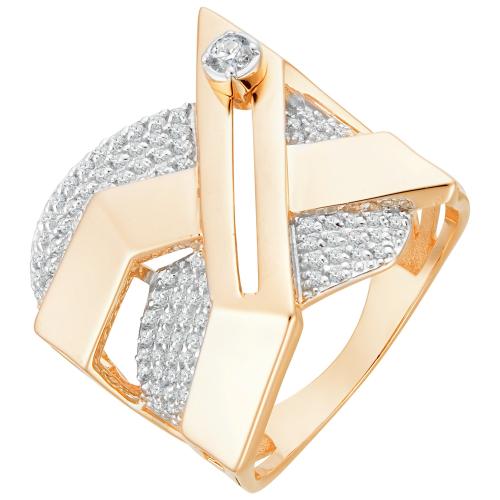 Золотое кольцо с фианитом АЛЕКСАНДРА кл3133