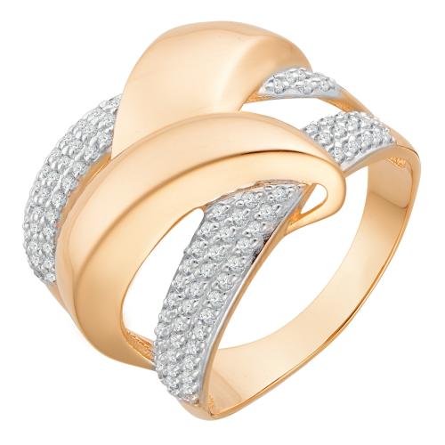 Золотое кольцо с фианитом АЛЕКСАНДРА кл3142