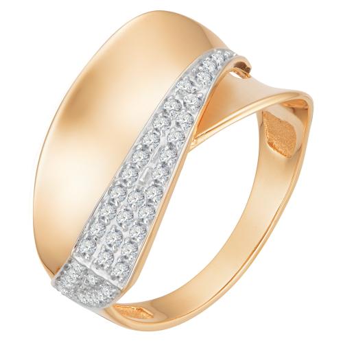 Золотое кольцо с фианитом АЛЕКСАНДРА кл3335