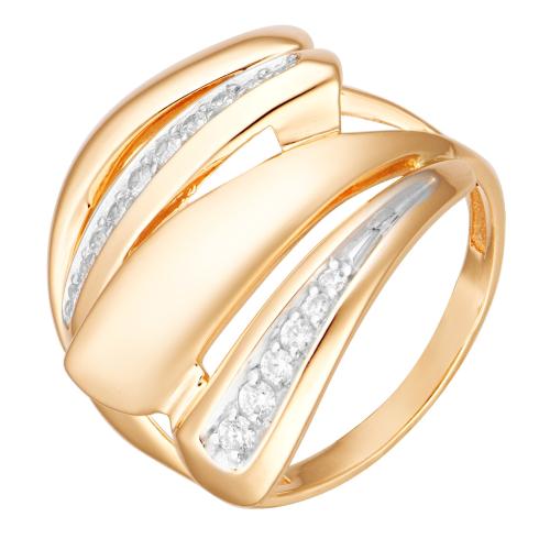 Золотое кольцо с фианитом АЛЕКСАНДРА кл3465