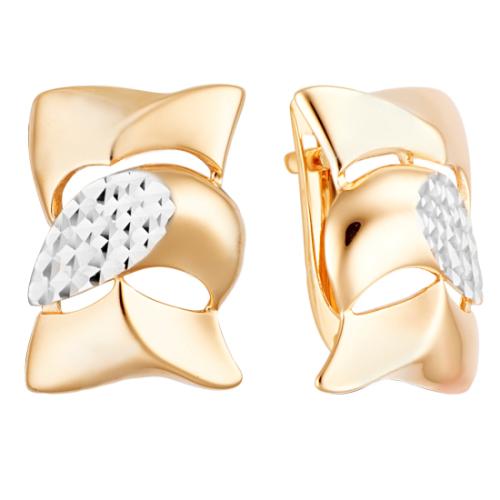 Золотые серьги АЛЕКСАНДРА кл3505а-01