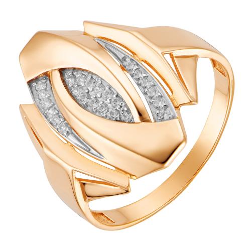 Золотое кольцо с фианитом АЛЕКСАНДРА кл3689-01