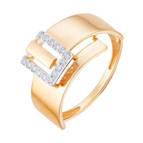 Золотое кольцо с фианитом АЛЕКСАНДРА кл3997-01