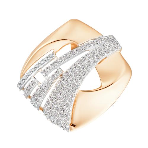 Золотая подвеска с фианитом АЛЕКСАНДРА п1097